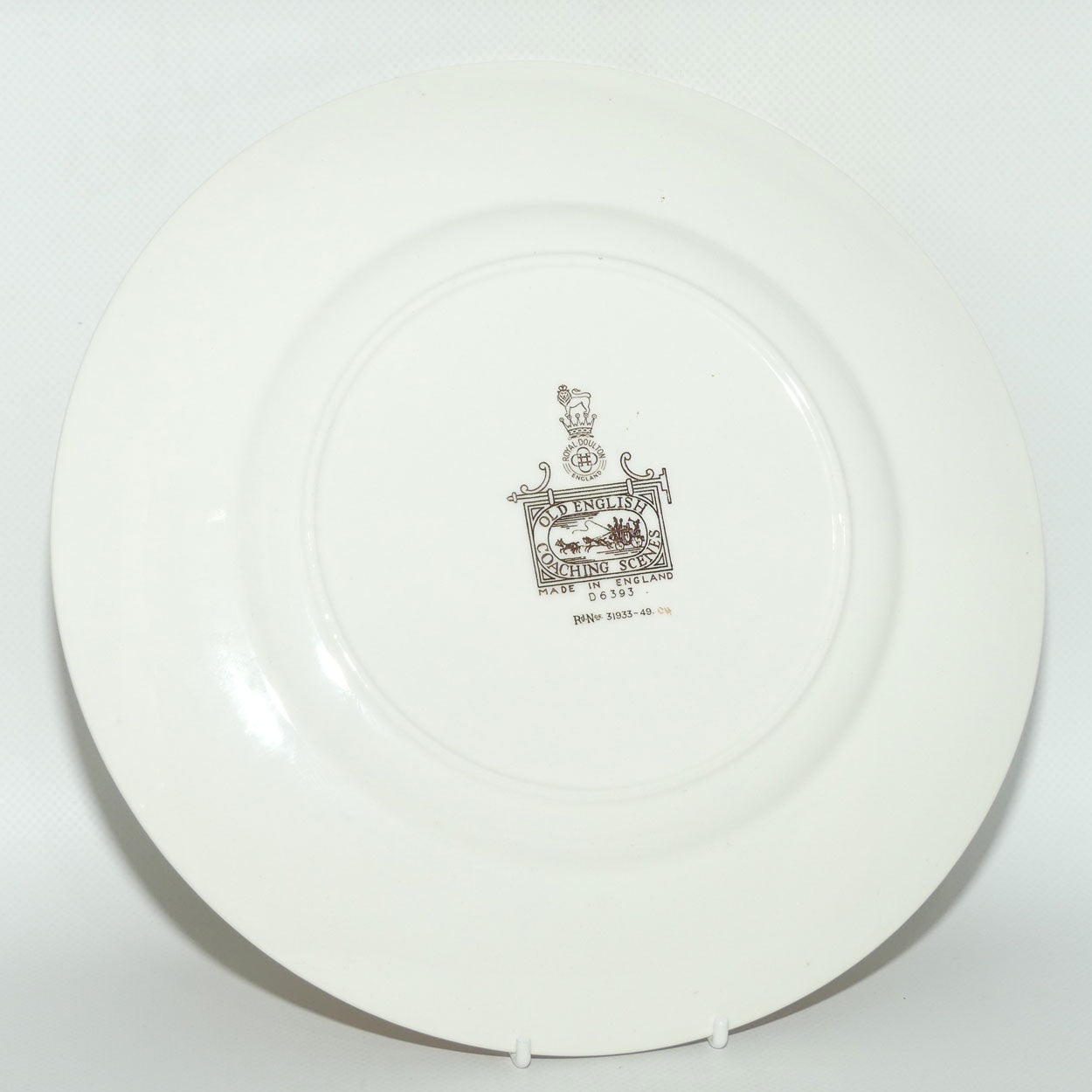 Royal Doulton Old English Coaching Scenes plate D6393 | 26cm | Red Lion Inn | #1