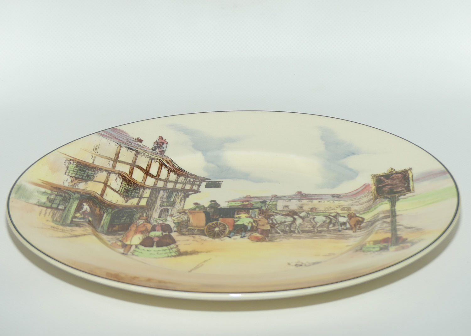 Royal Doulton Old English Coaching Scenes plate D6393 | 26cm | Red Lion Inn | #2