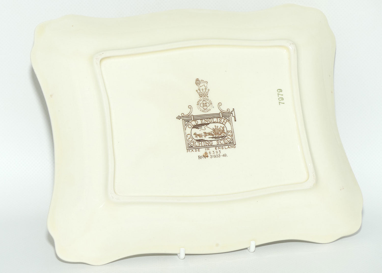 Royal Doulton Old English Coaching Scenes rectangular tray | 7979 | D6393 | #1