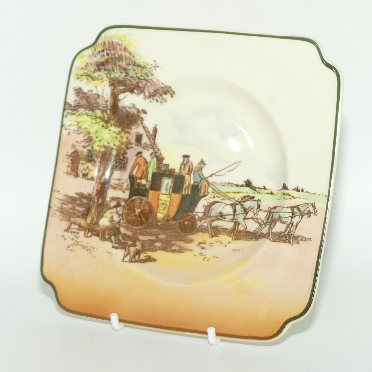 Royal Doulton Old English Coaching Scenes sandwich plate D6393