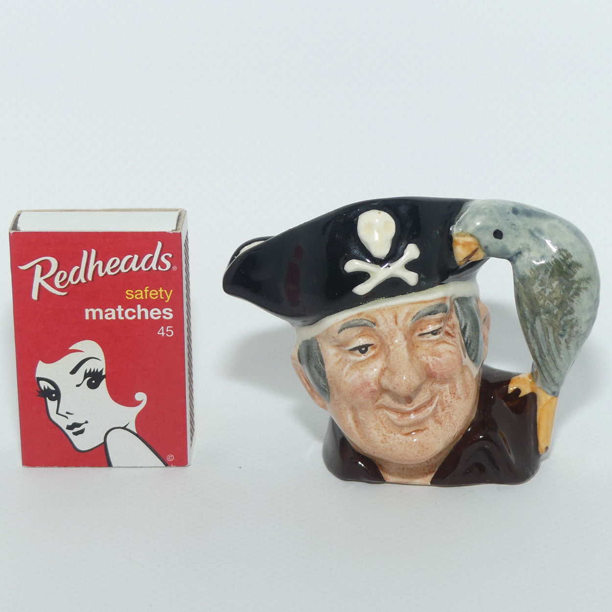 D6512 Royal Doulton miniature character jug Long John Silver | earlier stamp