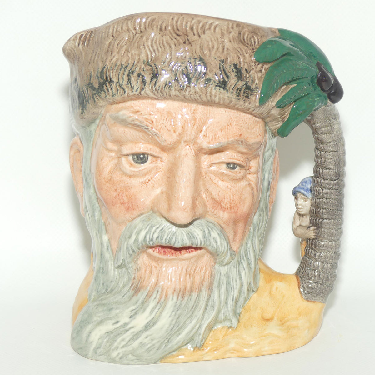 D6532 Royal Doulton large character jug Robinson Crusoe | Footprint