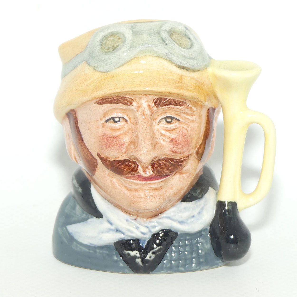 D6641 Royal Doulton miniature character jug Veteran Motorist
