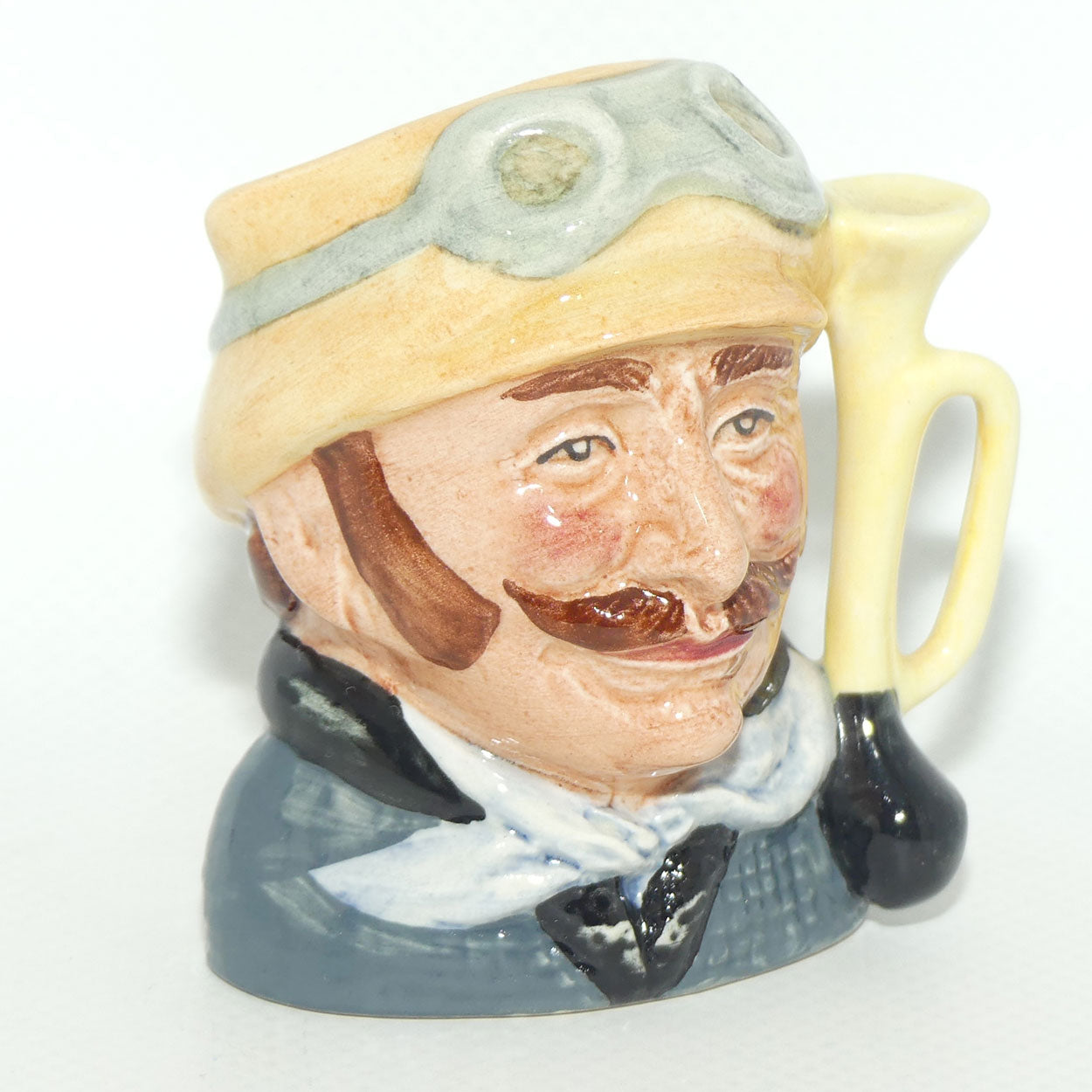 D6641 Royal Doulton miniature character jug Veteran Motorist