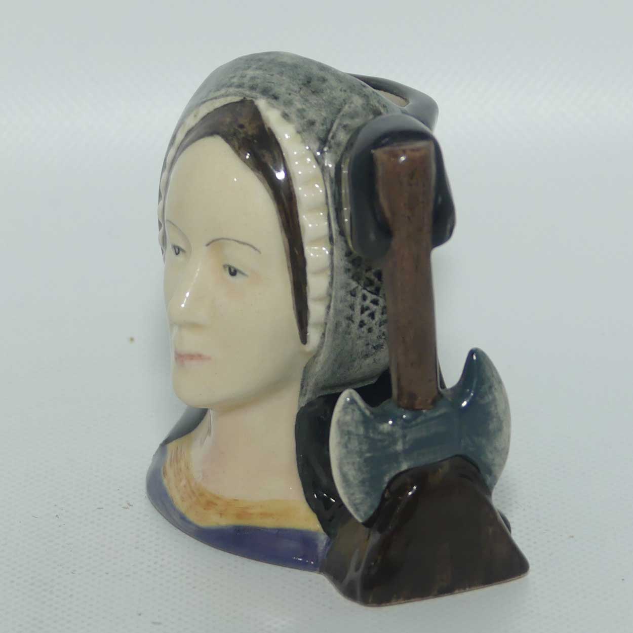 D6651 Royal Doulton miniature character jug Anne Boleyn