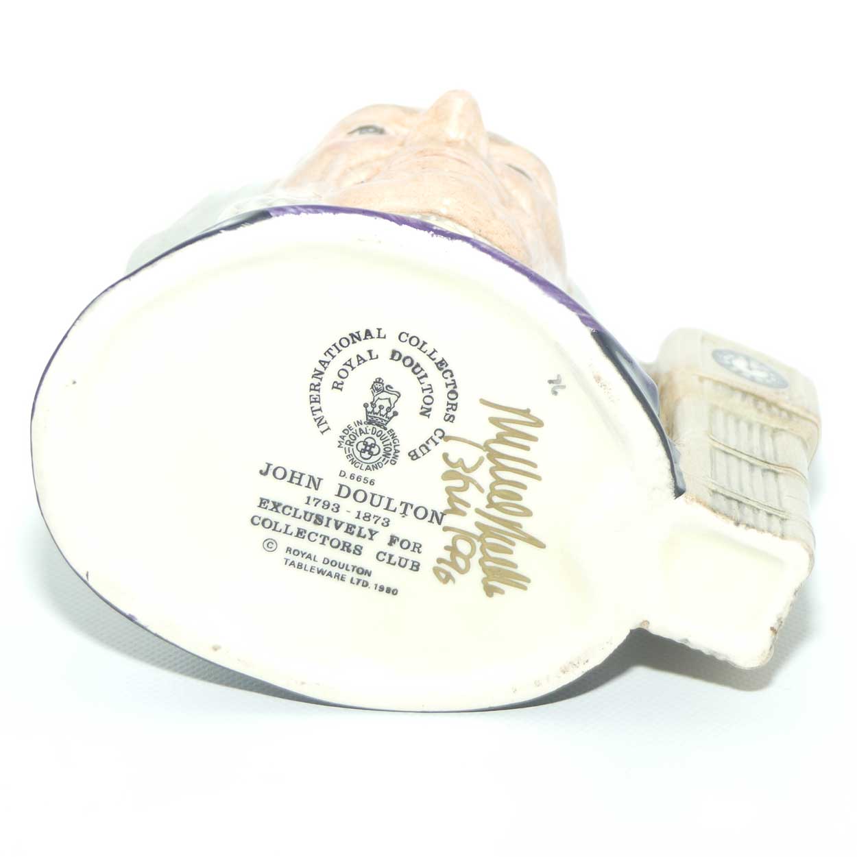 D6656 Royal Doulton small character jug John Doulton | 2 o'clock | signed