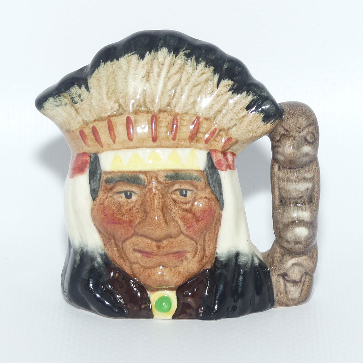 D6665 Royal Doulton miniature character jug North American Indian