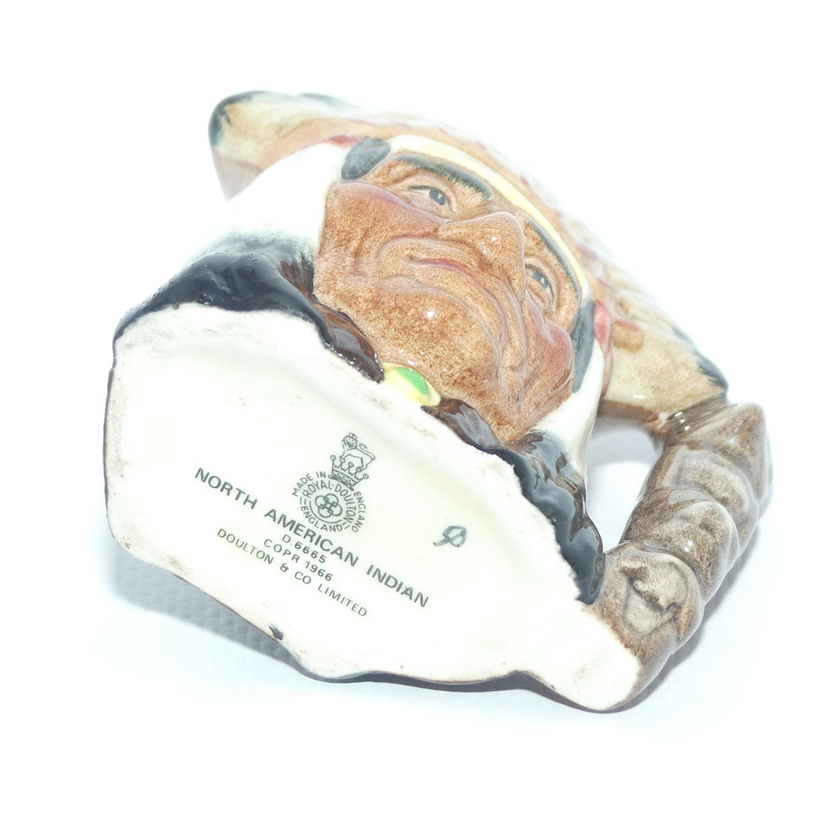 D6665 Royal Doulton miniature character jug North American Indian