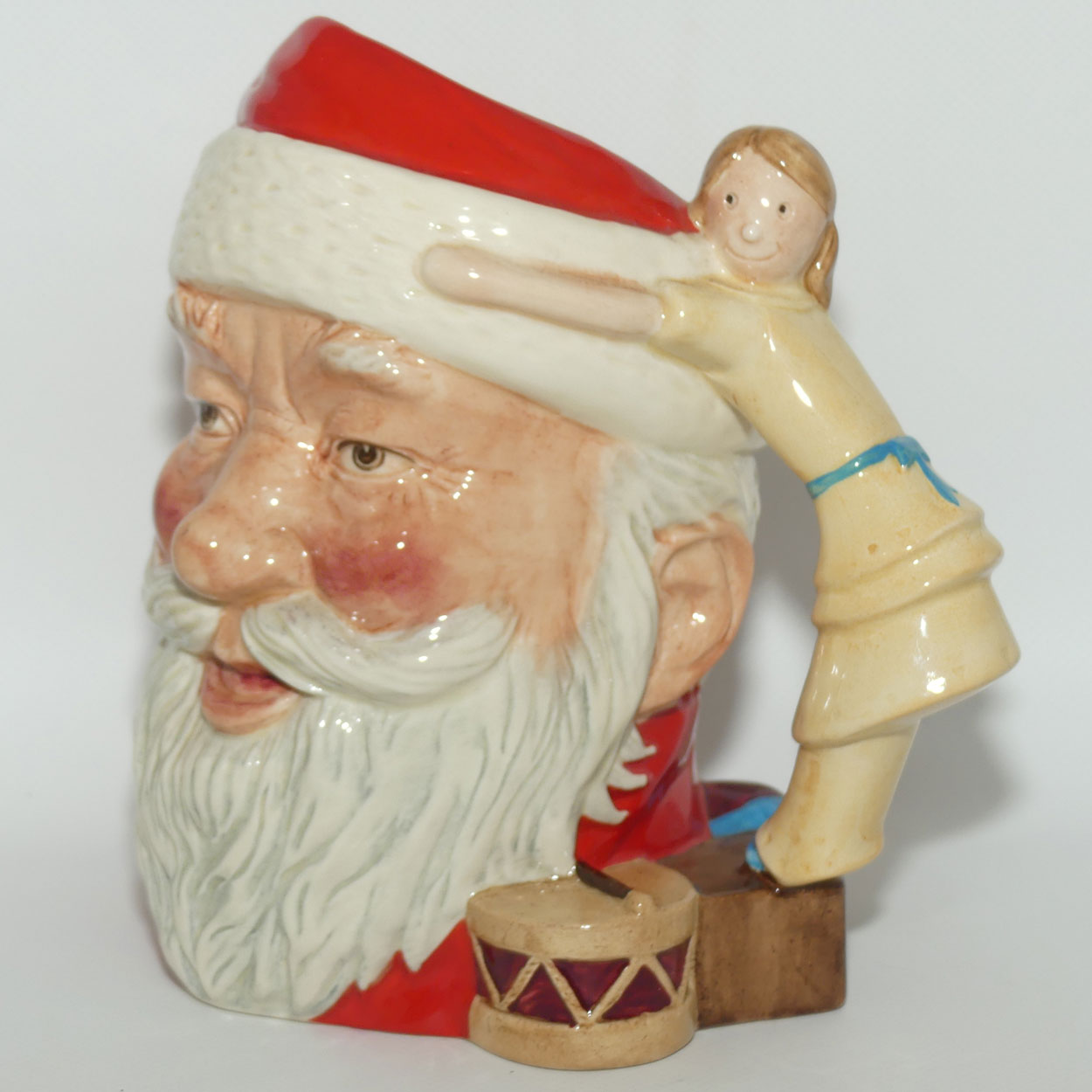 D6668 Royal Doulton large character jug Santa Claus | Doll handle