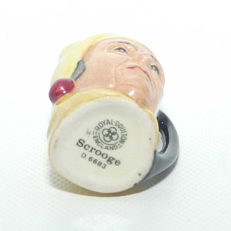 D6683 Royal Doulton tiny character jug Scrooge