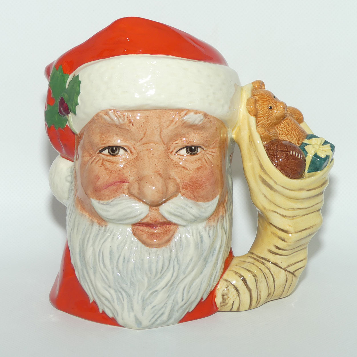 D6690 Royal Doulton large character jug Santa Claus | Sack of Toys handle
