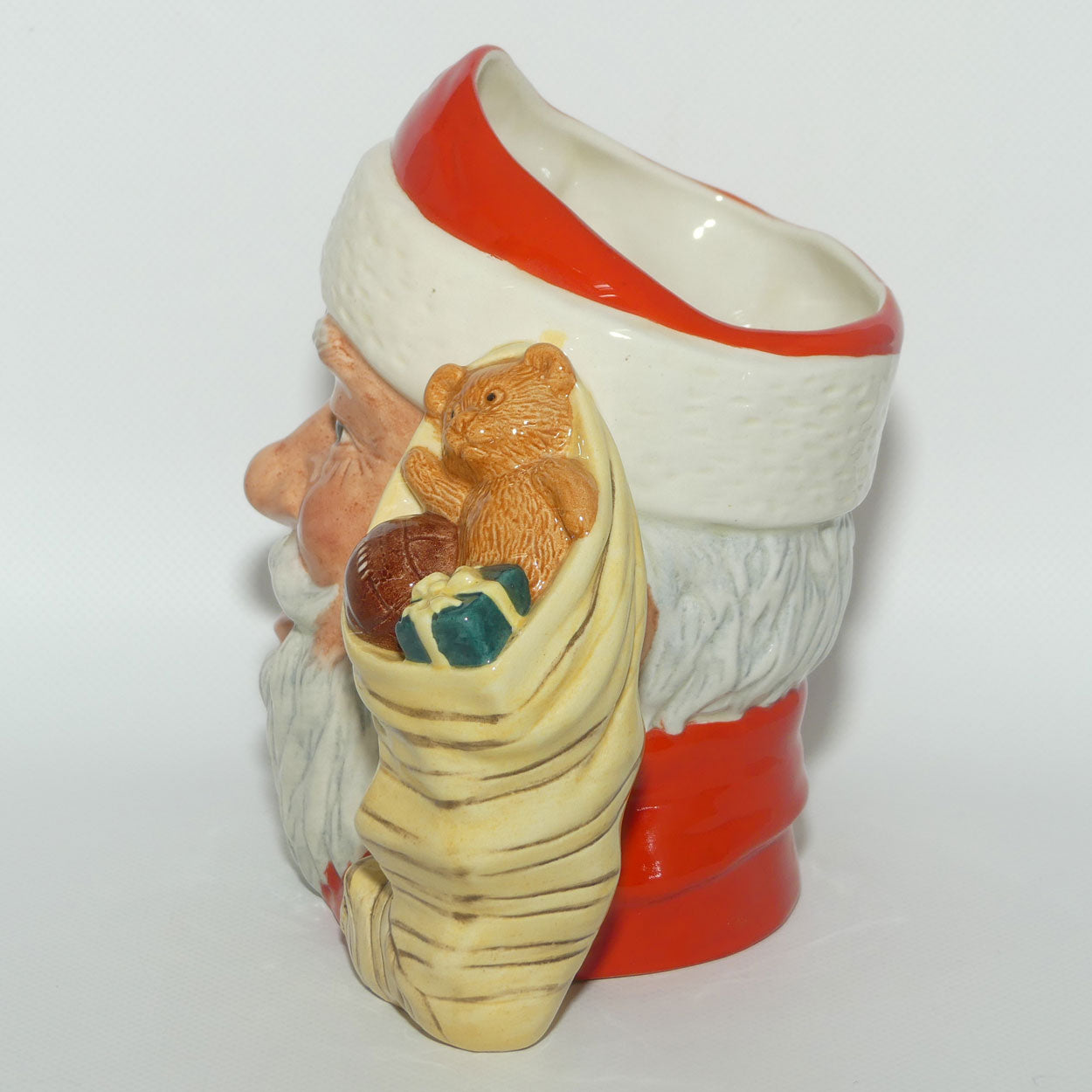 D6690 Royal Doulton large character jug Santa Claus | Sack of Toys handle