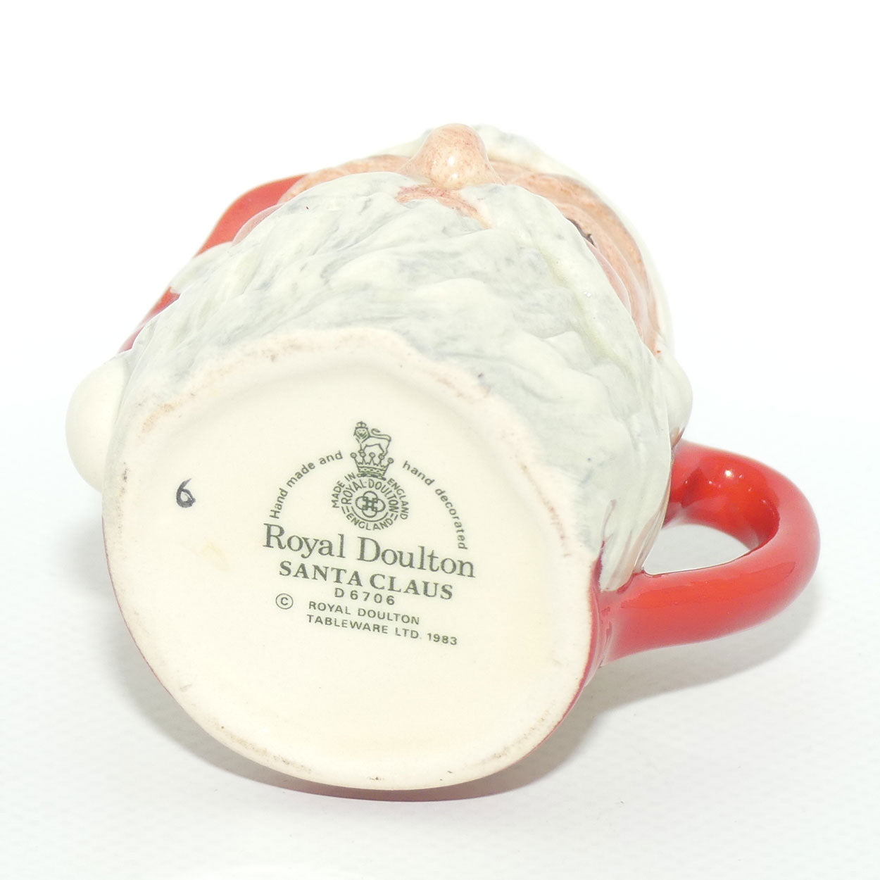 D6706 Royal Doulton miniature character jug Santa Claus