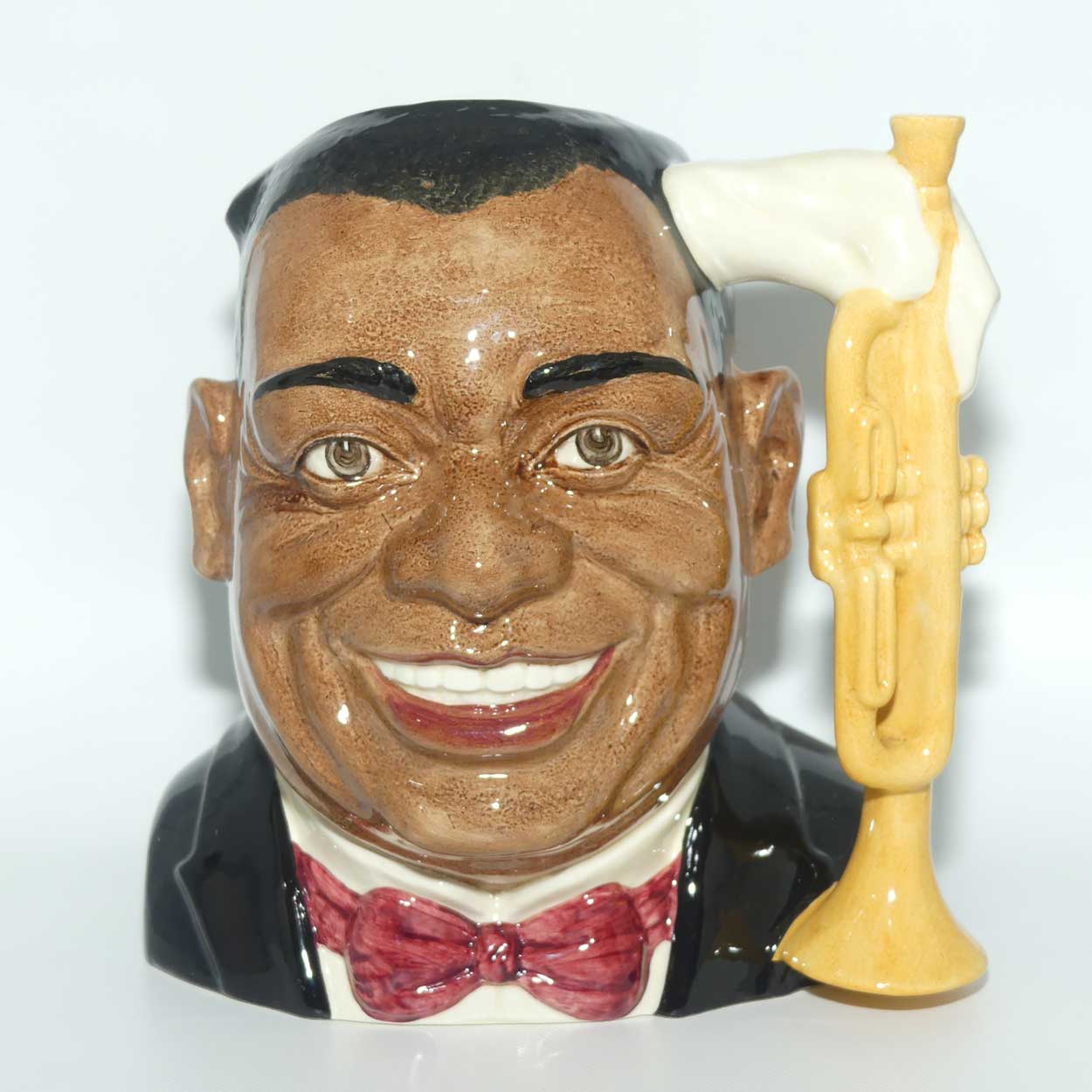 D6707 Royal Doulton large character jug Louis Armstrong | Celebrities Collection | signed