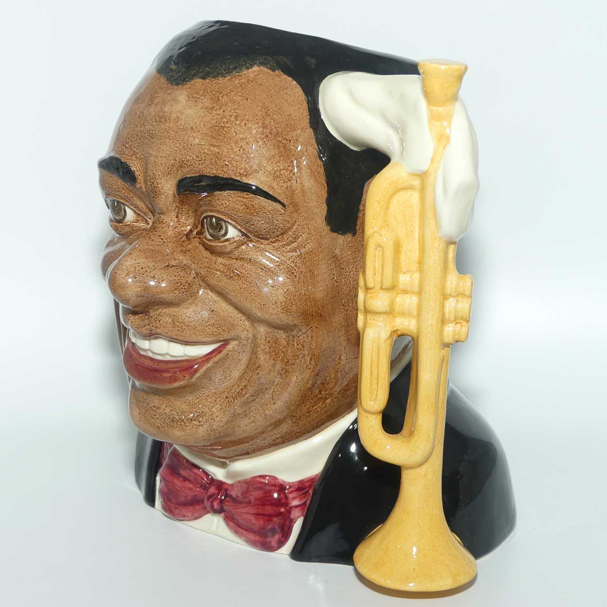 D6707 Royal Doulton large character jug Louis Armstrong | Celebrities Collection | signed