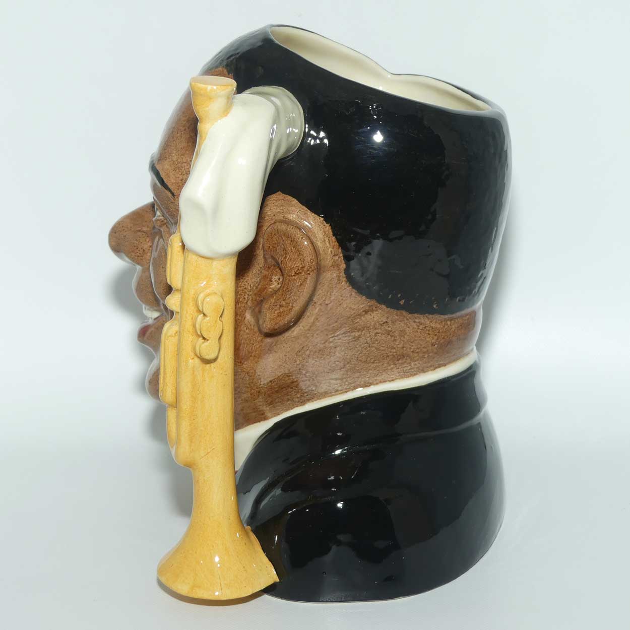 D6707 Royal Doulton large character jug Louis Armstrong | Celebrities Collection | signed