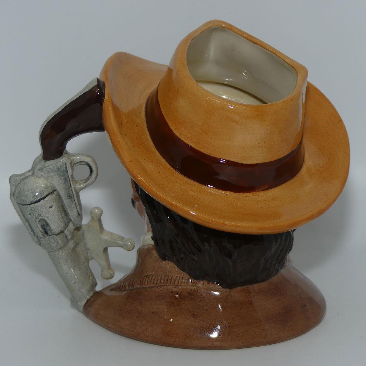 D6711 Royal Doulton mid size character jug Wyatt Earp