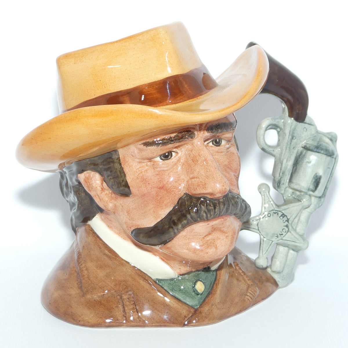 D6711 Royal Doulton mid size character jug Wyatt Earp
