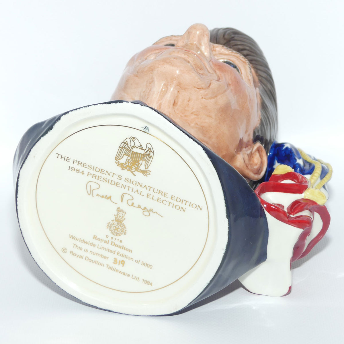 D6718 Royal Doulton large character jug Ronald Reagan | President of the United States | LE319 | + Cert