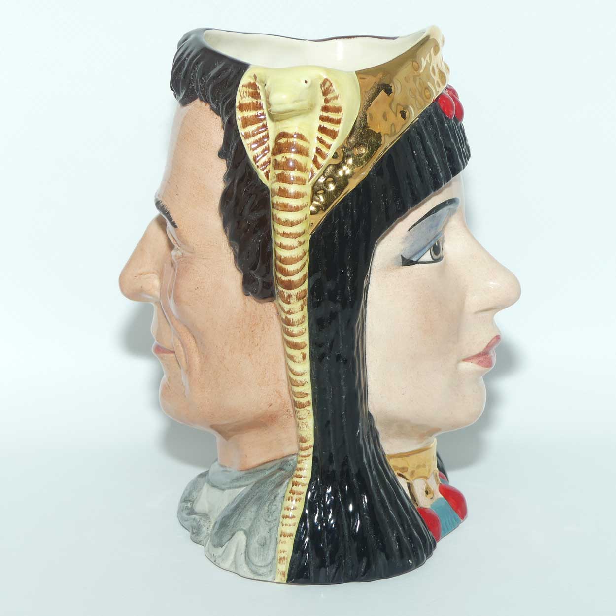 D6728 Royal Doulton large double sided character jug Antony and Cleopatra | Star Crossed Lovers | LE 4017