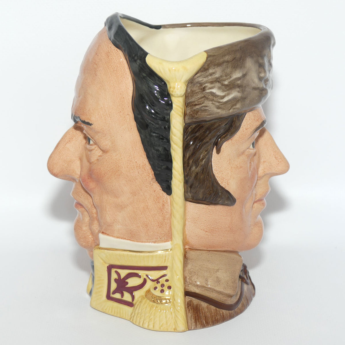 D6729 Royal Doulton large character jug Davy Crockett and Antonio Lopez De Santa Anna | LE 2023