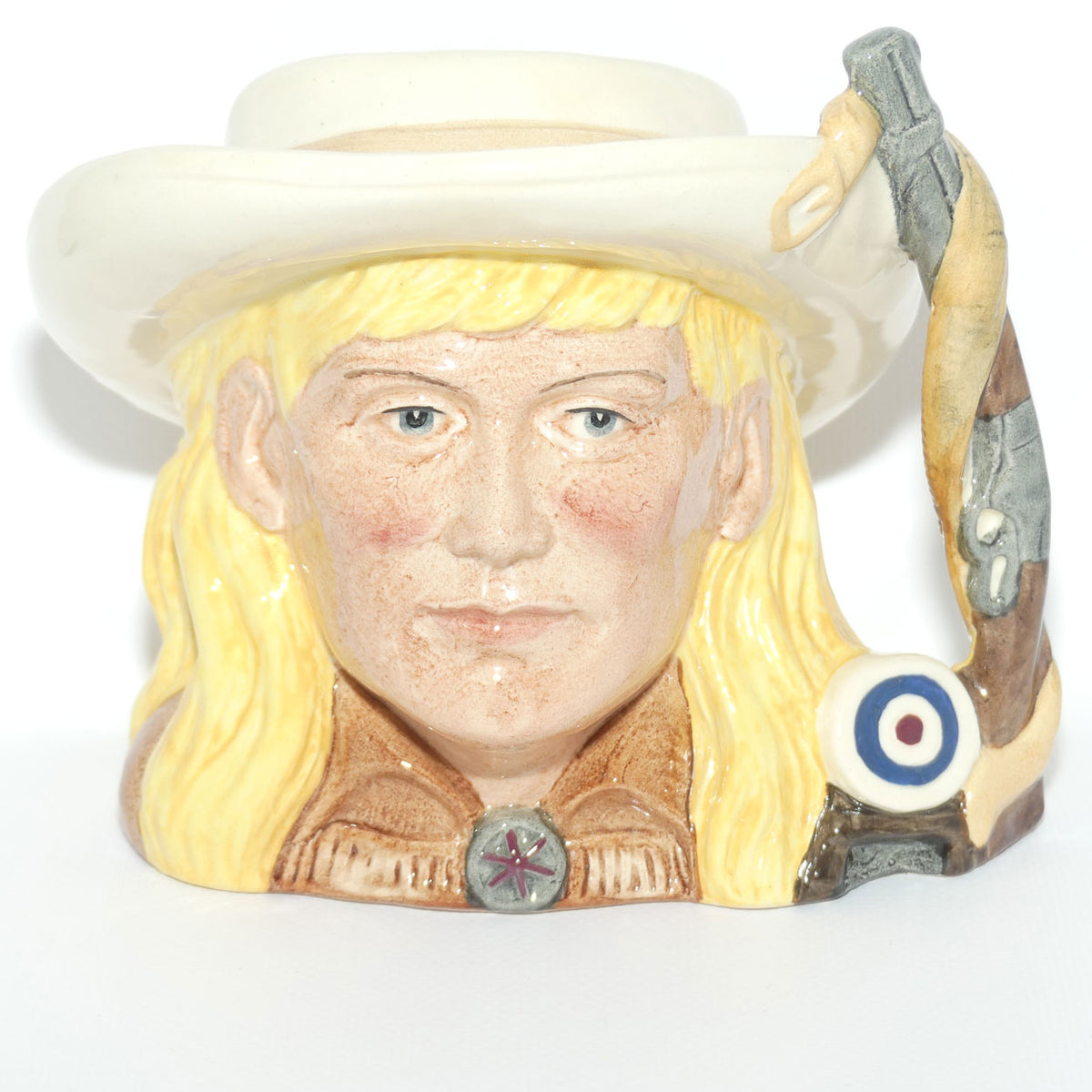 D6732 Royal Doulton mid size character jug Annie Oakley | #2
