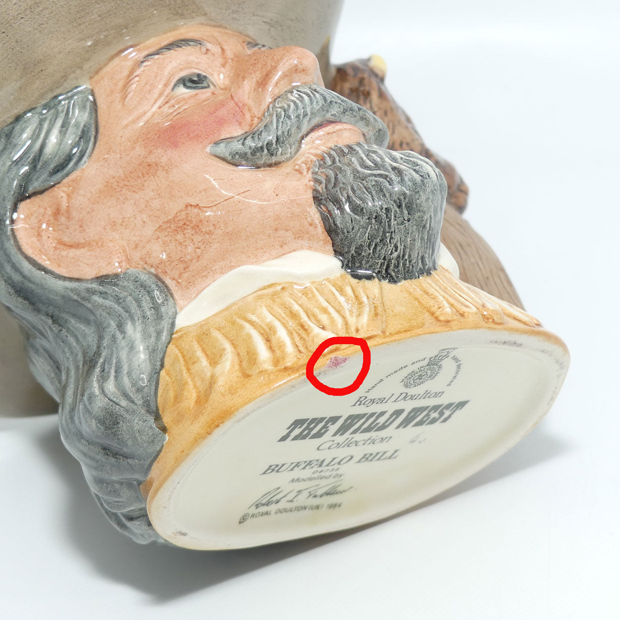 D6735 Royal Doulton mid size character jug Buffalo Bill | Wild West