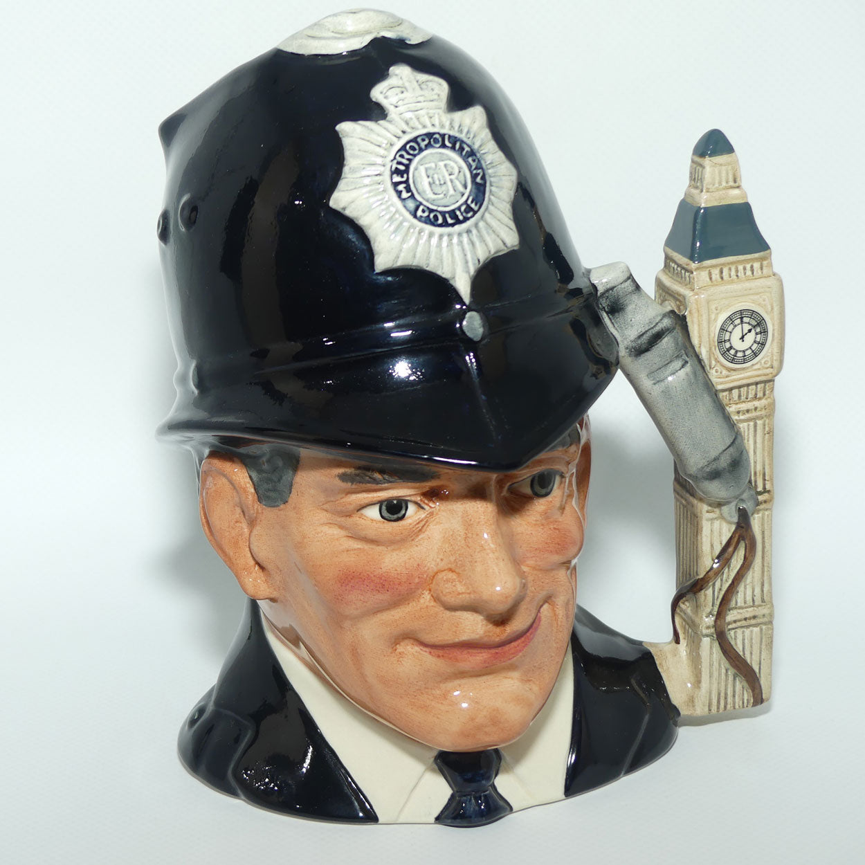 D6744 Royal Doulton large character jug London Bobby | Embossed Badge