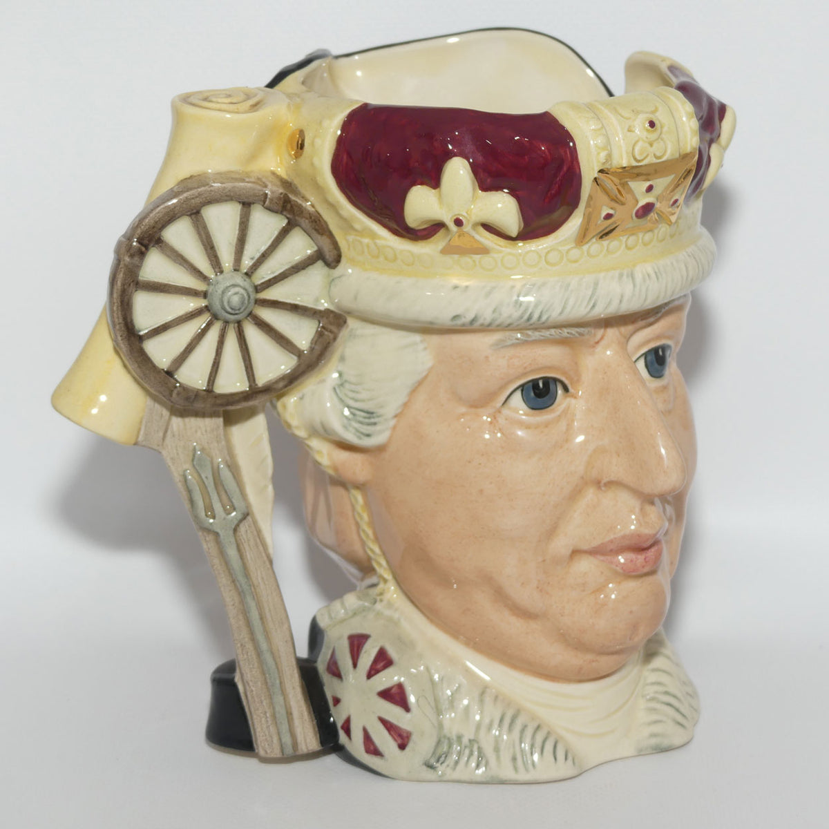 D6749 Royal Doulton large double sided character jug George III and George Washington | LE 6500