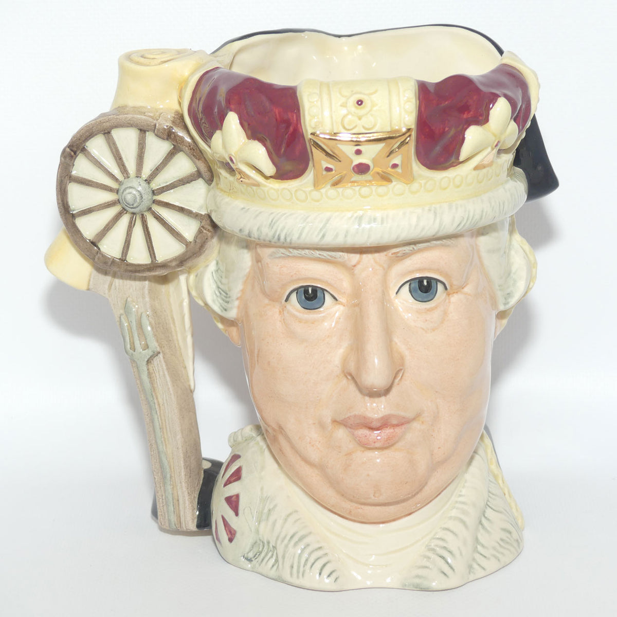 D6749 Royal Doulton large double sided character jug George III and George Washington | LE 6500