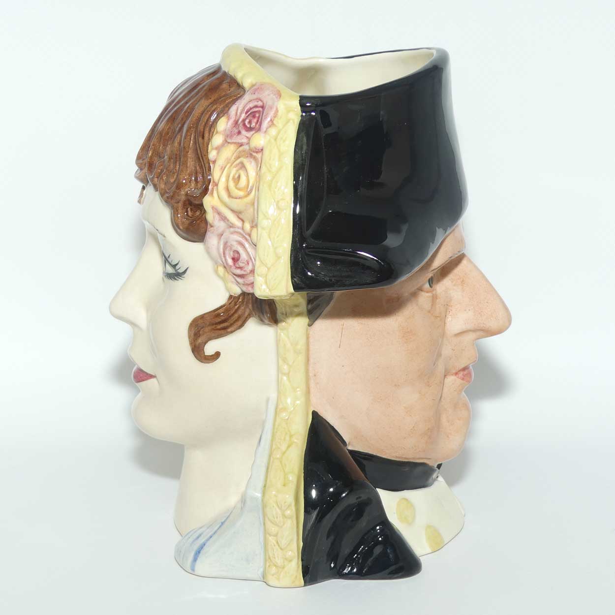D6750 Royal Doulton large double sided character jug Napoleon and Josephine | Star Crossed Lovers | LE 920
