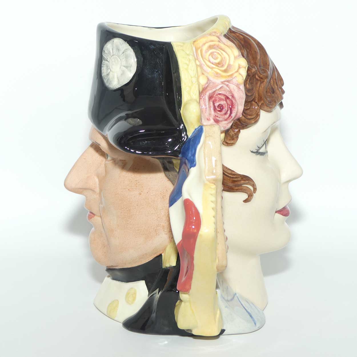 D6750 Royal Doulton large double sided character jug Napoleon and Josephine | Star Crossed Lovers | LE 920