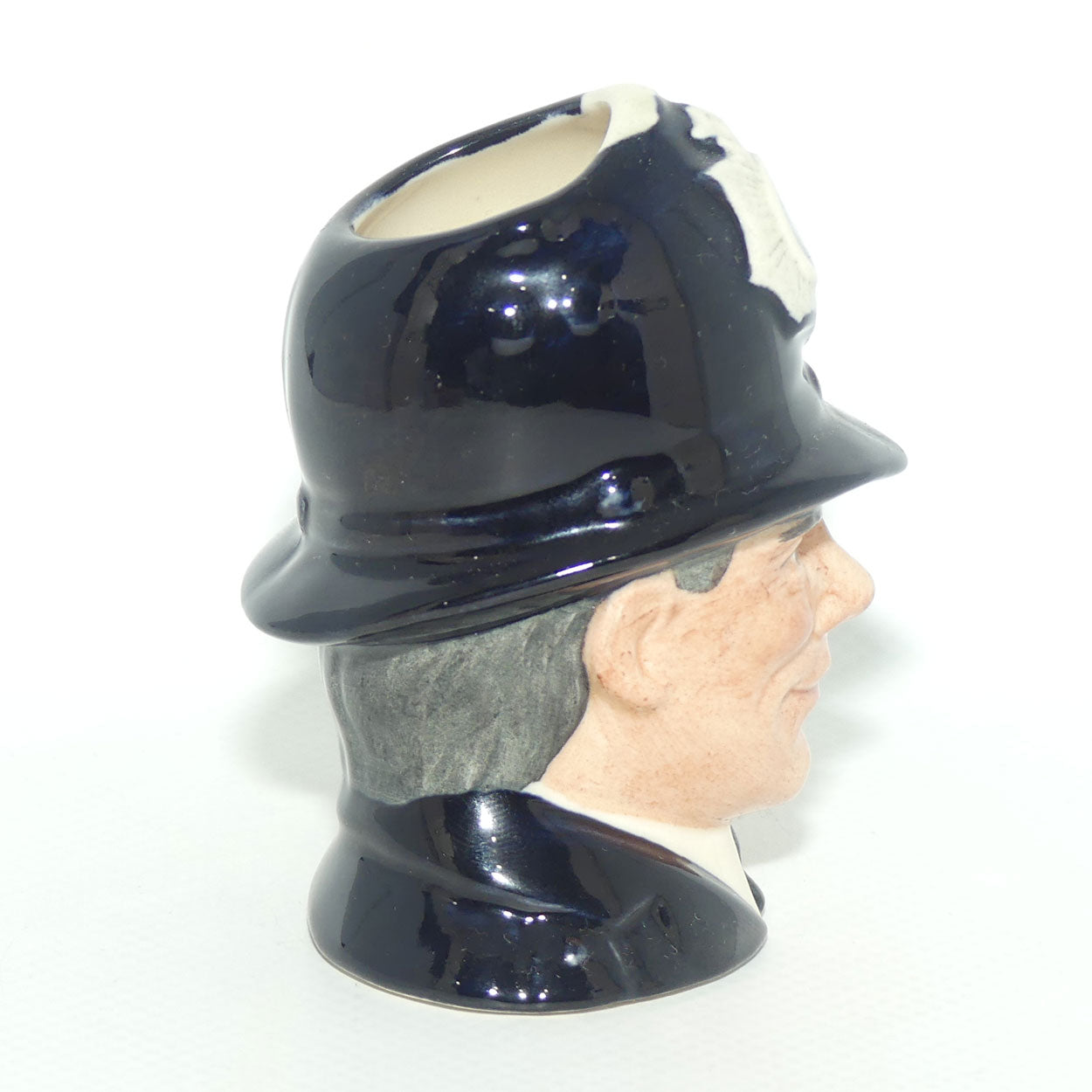 D6763 Royal Doulton miniature character jug London Bobby | Embossed Badge