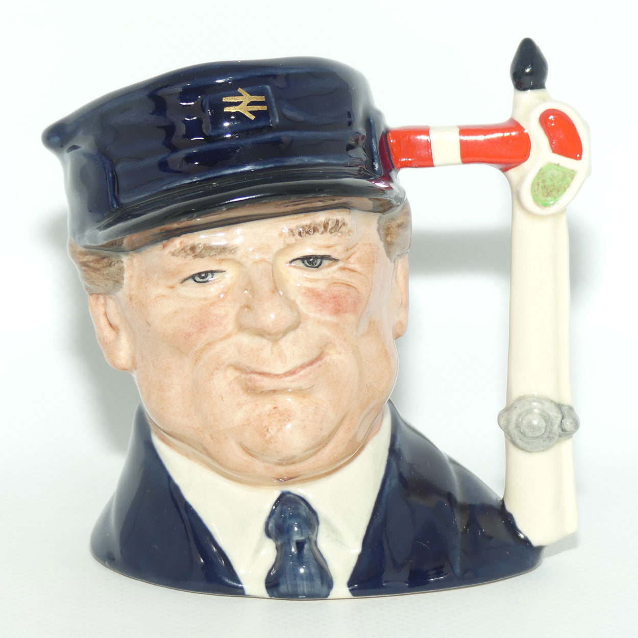 D6823 Royal Doulton small character jug The Engine Driver | LE 1888 + Cert