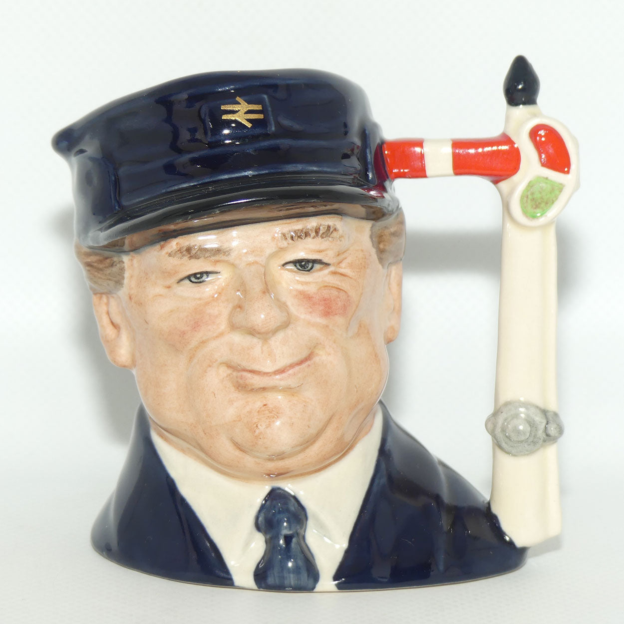 D6823 Royal Doulton small character jug The Engine Driver | LE 1888 + Cert