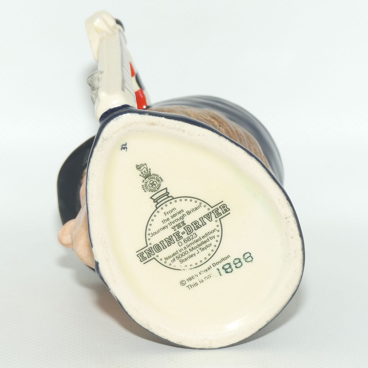D6823 Royal Doulton small character jug The Engine Driver | LE 1888 + Cert