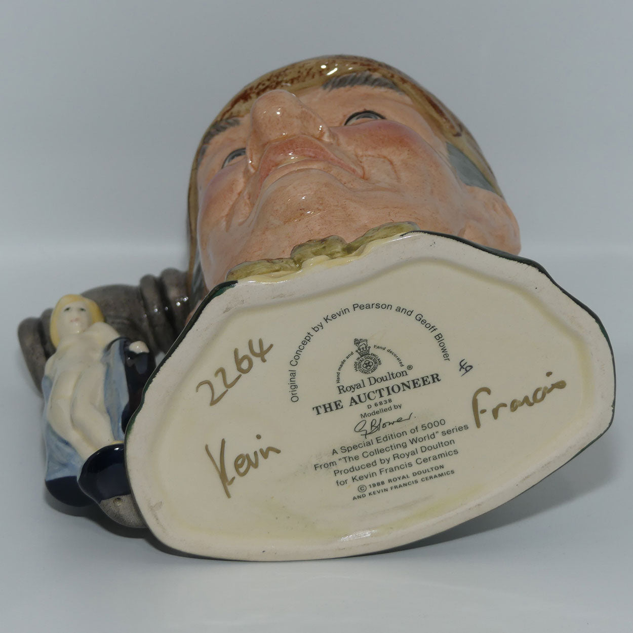 D6838 Royal Doulton large character jug The Auctioneer | signed
