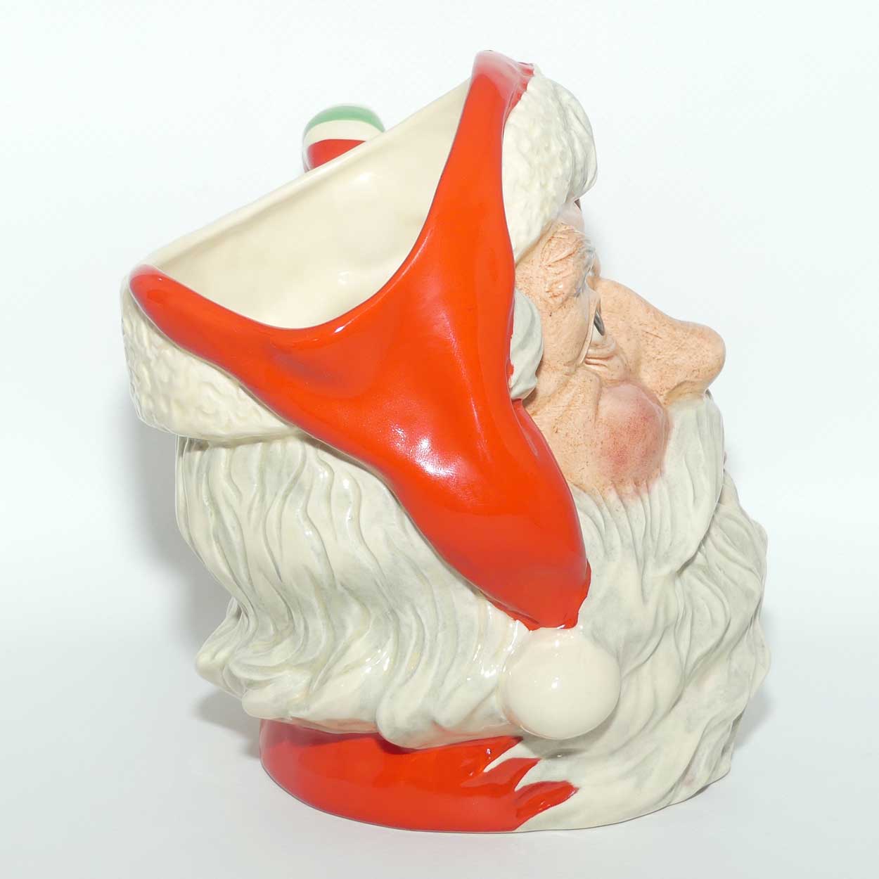 D6840 Royal Doulton large character jug Santa | Candy Cane Handle