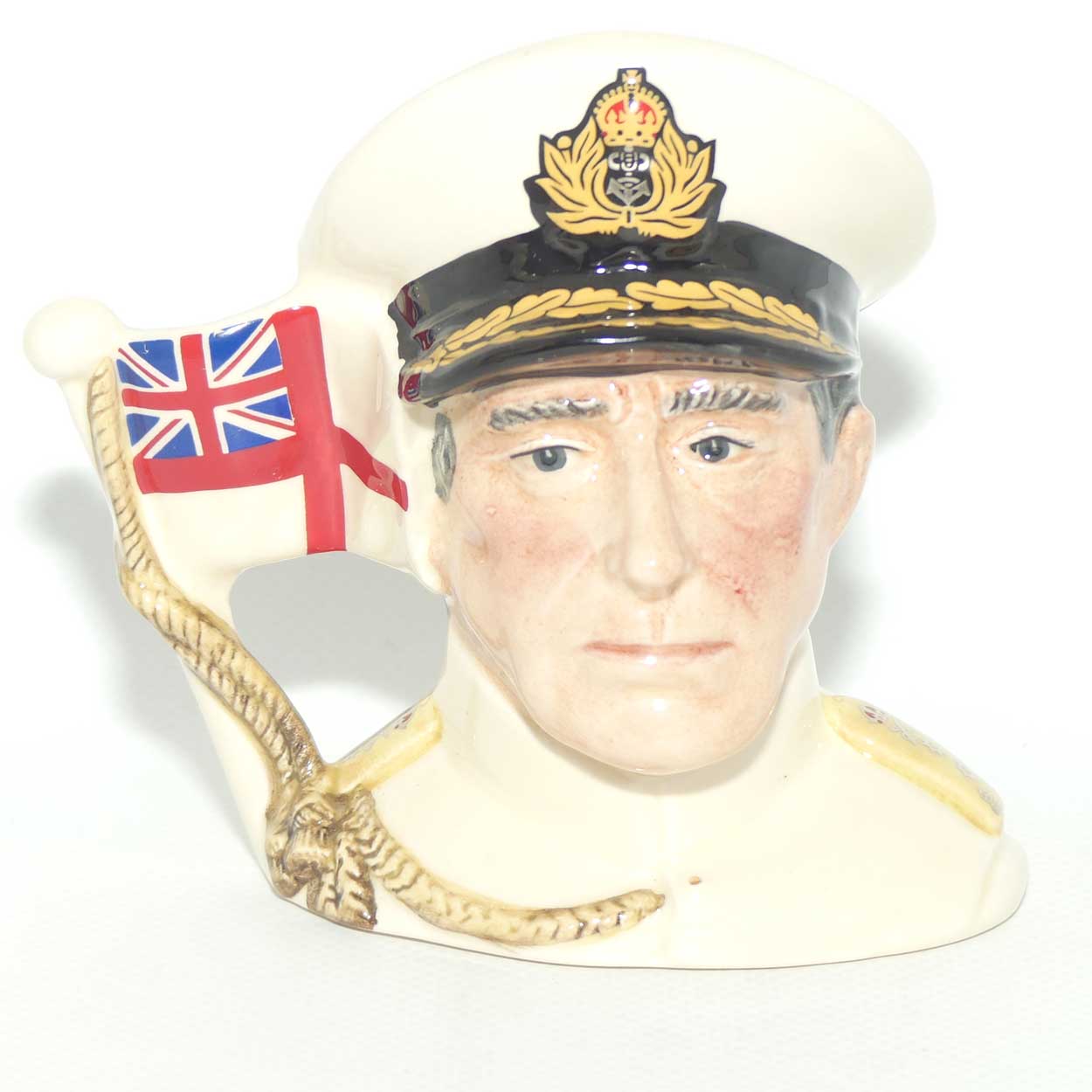 D6851 Royal Doulton small character jug Earl Mountbatten of Burma | #443