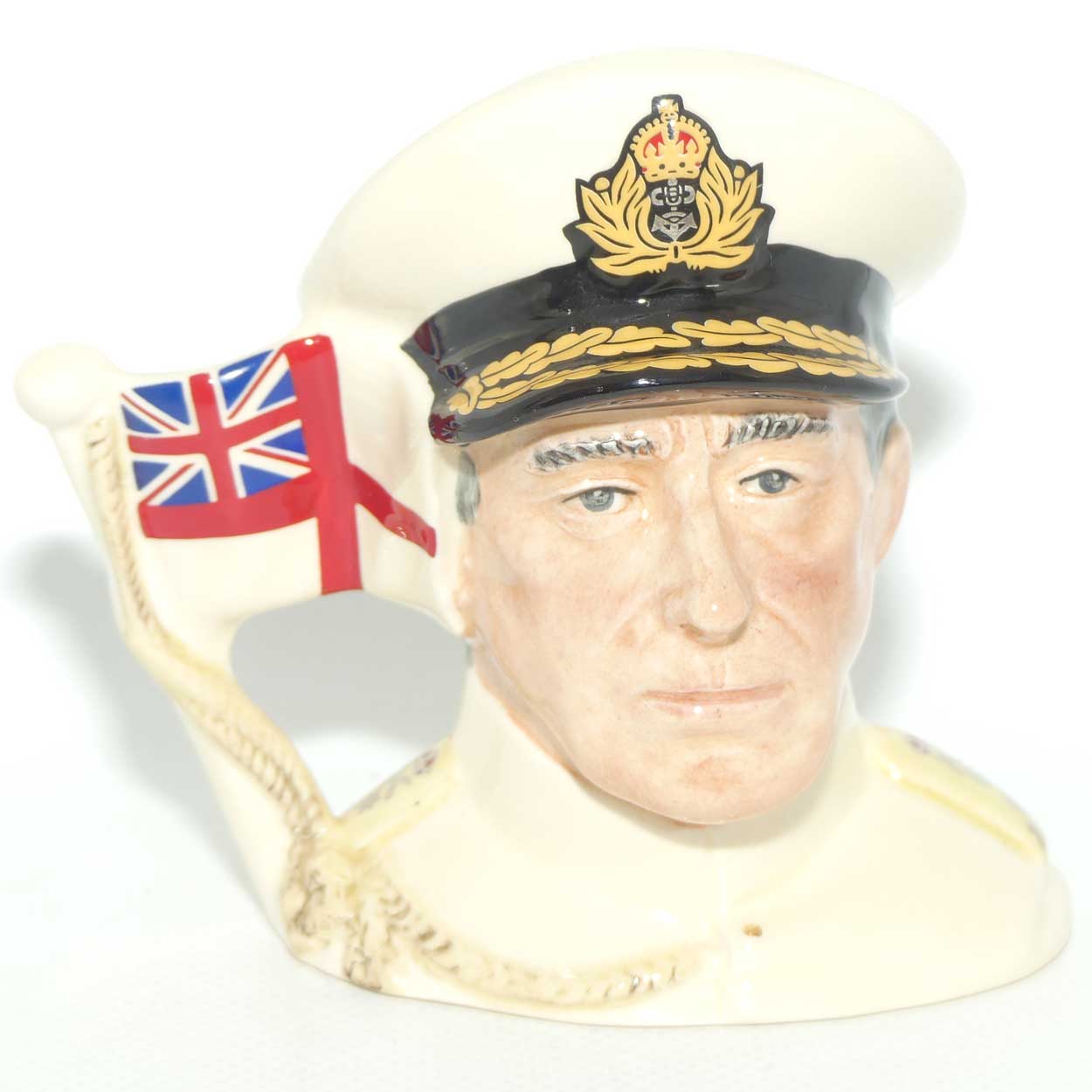 D6851 Royal Doulton small character jug Earl Mountbatten of Burma