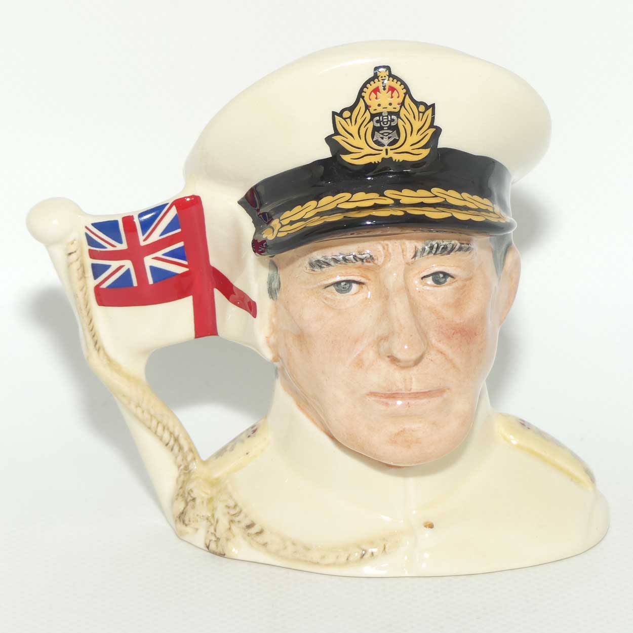 D6851 Royal Doulton small character jug Earl Mountbatten of Burma