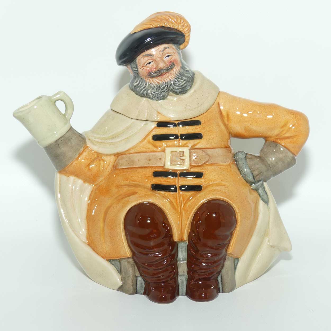 D6854 Royal Doulton character jug derivative | Falstaff tea pot