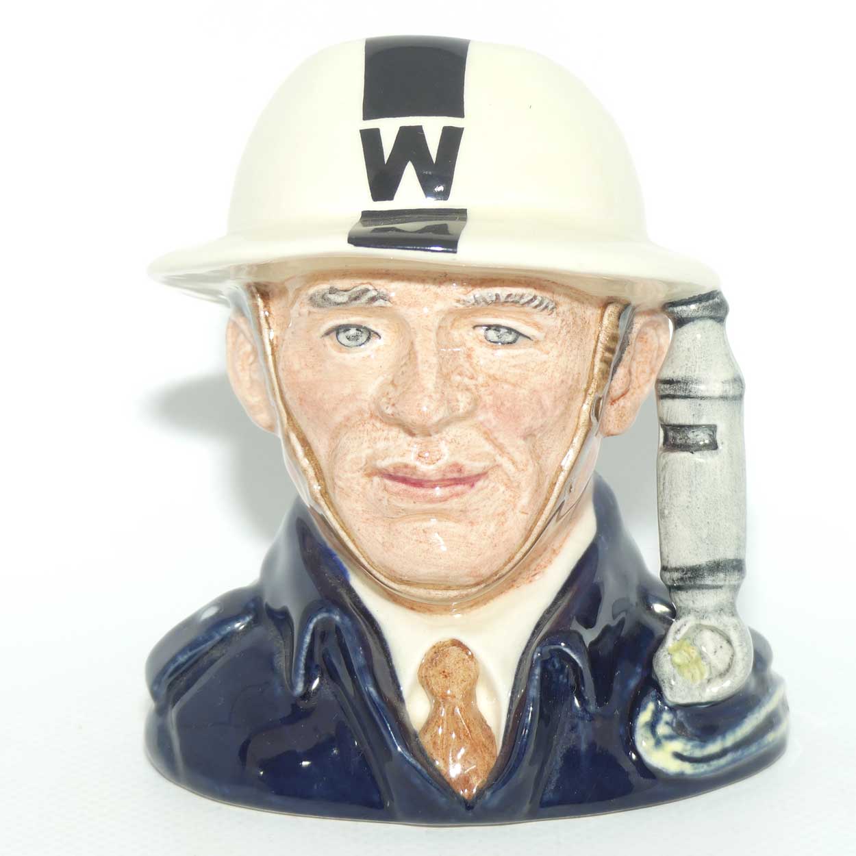 D6872 Royal Doulton small character jug ARP Warden