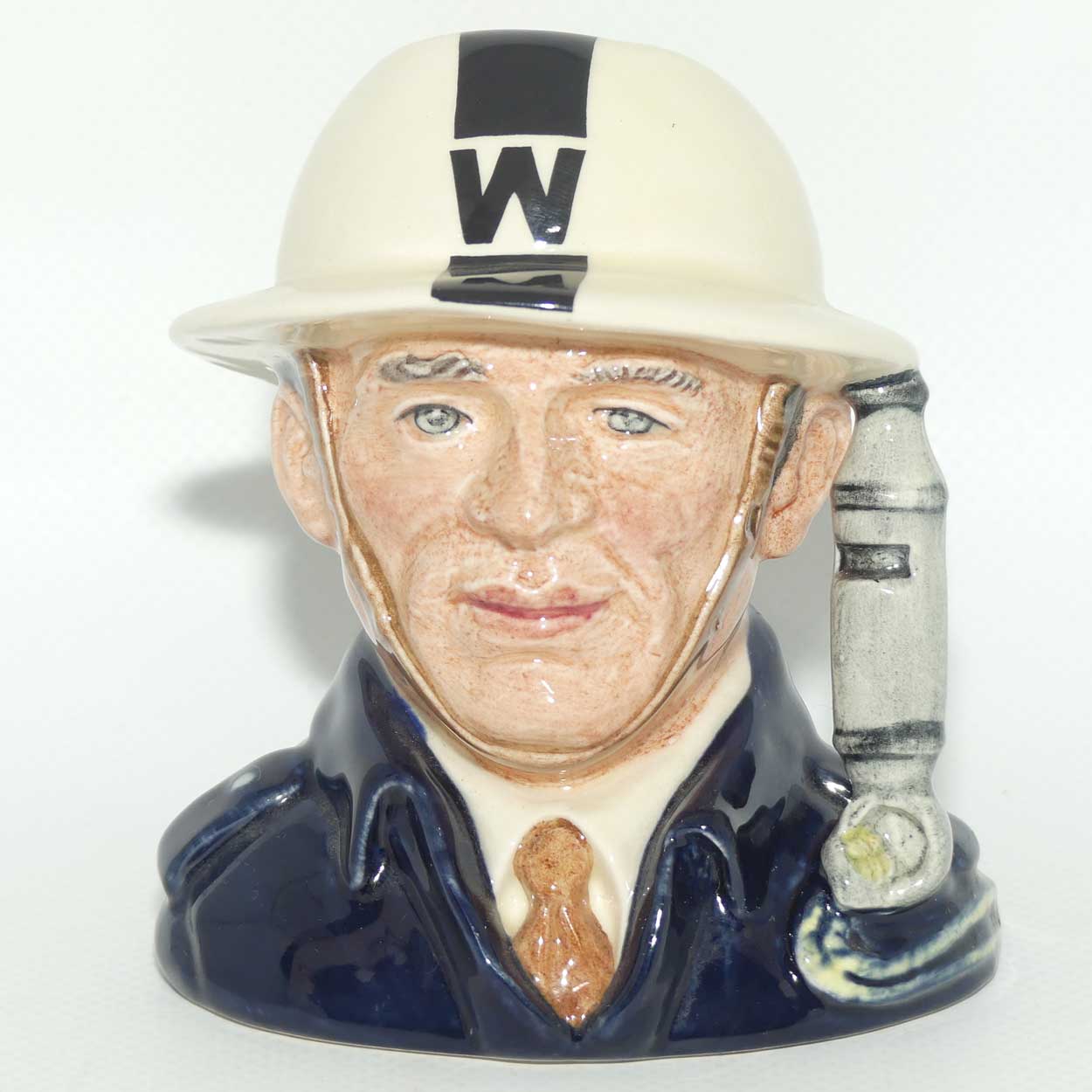 D6872 Royal Doulton small character jug ARP Warden