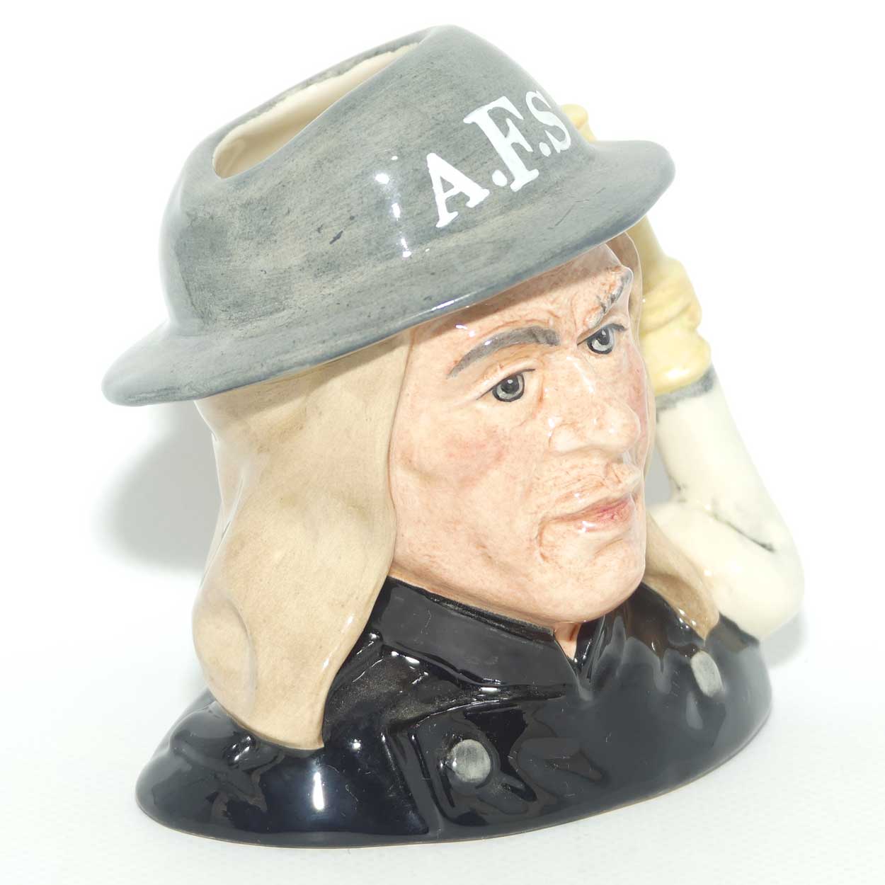 D6887 Royal Doulton small character jug Auxiliary Fireman