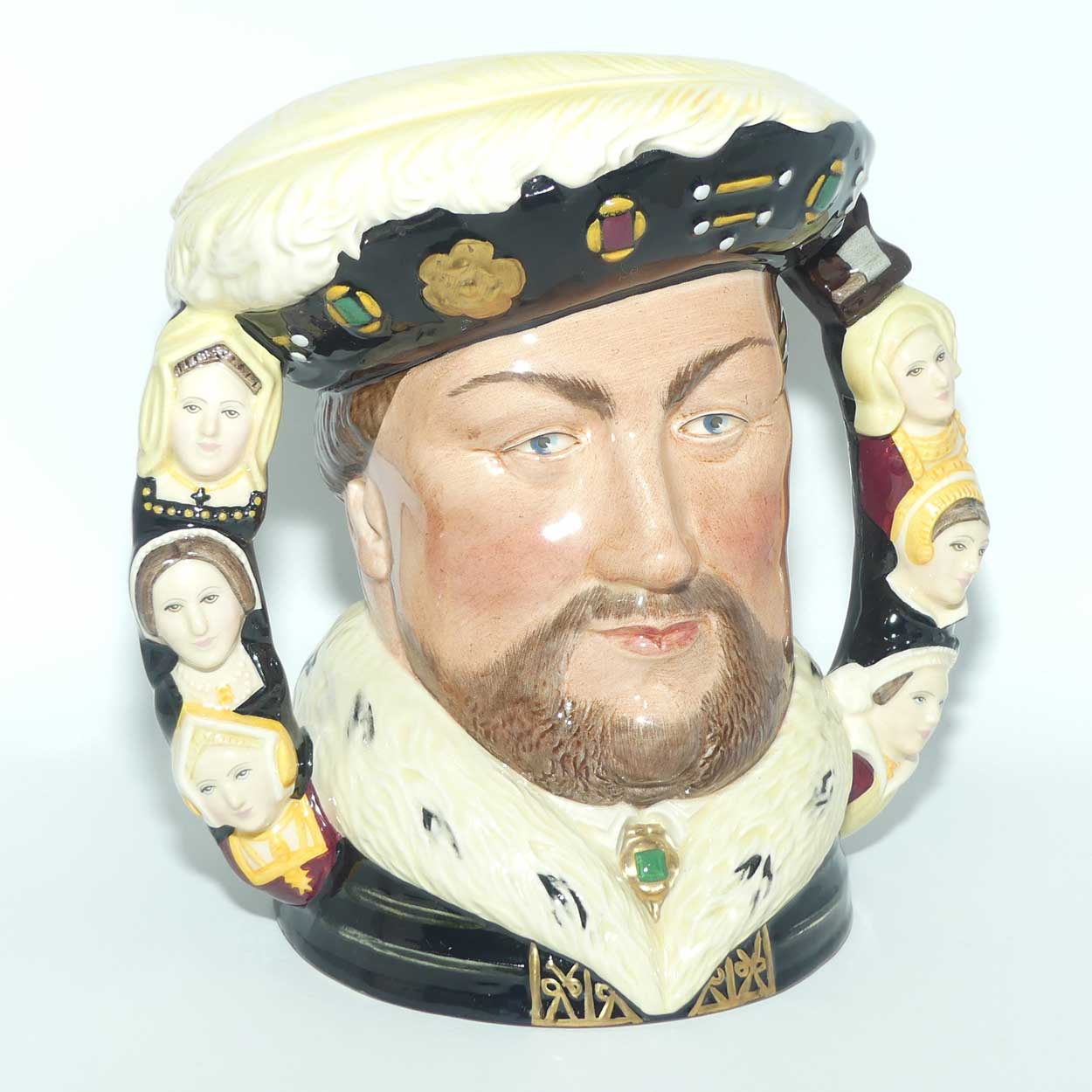 D6888 Royal Doulton large double handle character jug King Henry VIII | LE 111/1991