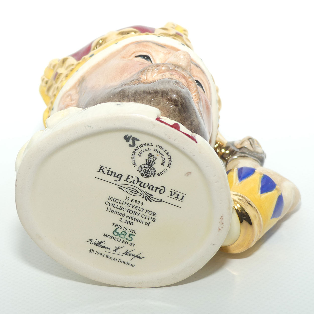 D6923 Royal Doulton small character jug King Edward VII | LE 685/2500