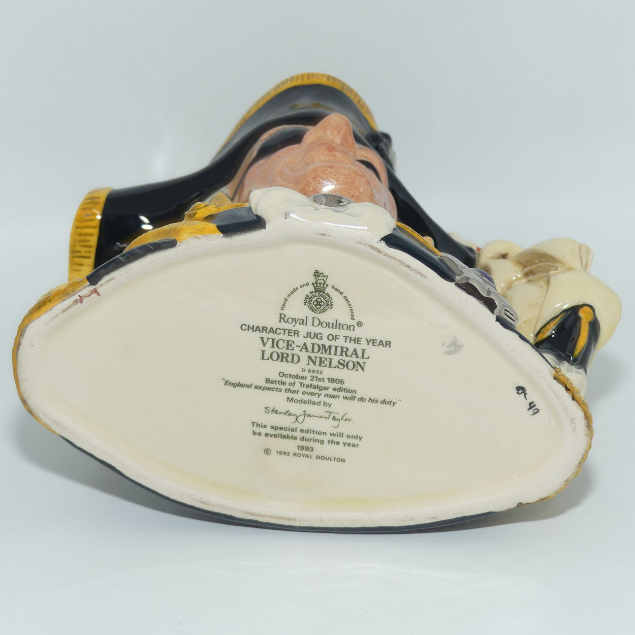 D6932 Royal Doulton large character jug Vice-Admiral Lord Nelson | jug only