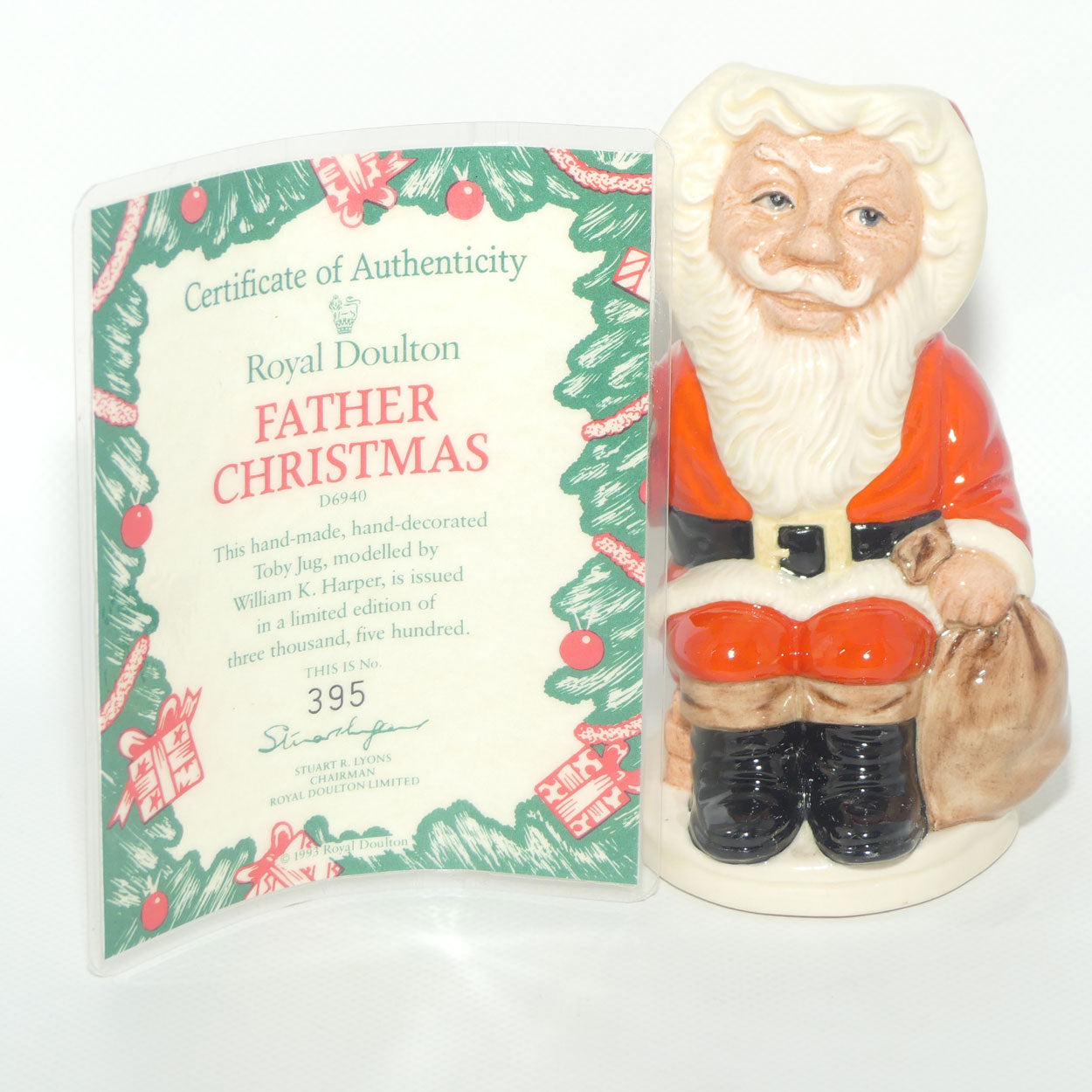 D6940 Royal Doulton toby jug Father Christmas | LE #395