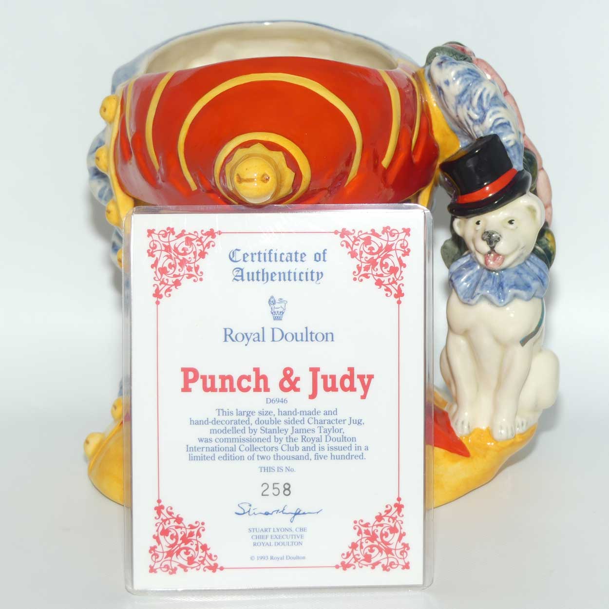 D6946 Royal Doulton large double sided character jug Punch and Judy | LE258/2500